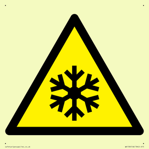 W010 Warning: Low temperature/freezing conditions